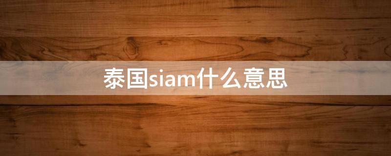 ̩siamʲô˼